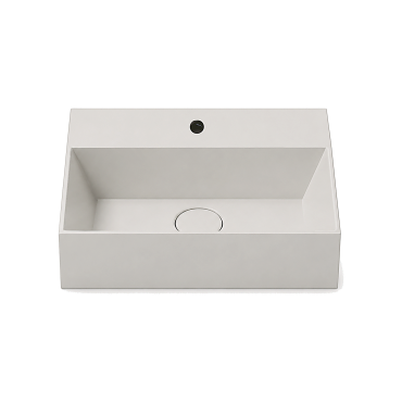 HushLab Small Umywalka nablatowa  z otworem 40x30x11 Biały - 1024337_O1