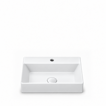 HushLab Small Umywalka nablatowa  z otworem 40x30x11 Biały - 1024337_O2