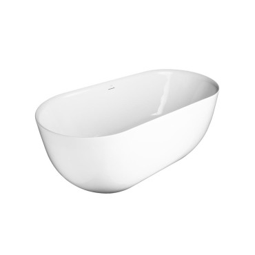 HushLab Bowls Wanna wolnostojąca owalna Pure 160x75 biała - 794944_O2