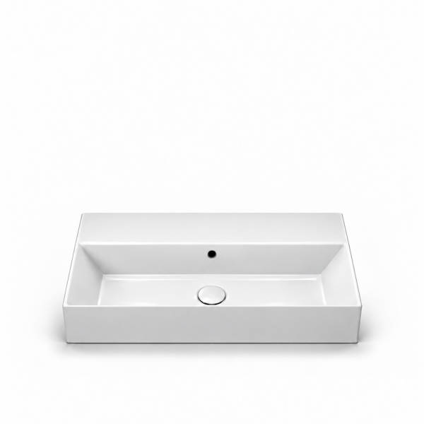 Hushlab Organic Simple Umywalka nablatowa z możliwością powieszenia biały - 850223_O2