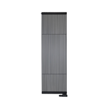 HushLab Fat VD grzejnik dekoracyjny H205/L45cm kolor  Black Matt 0557 podł. S005 - 1110827_O1