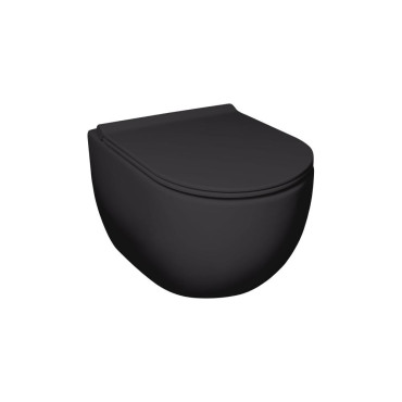 HushLab Calm Miska WC wisząca 47x35 Czarny Matowy - 987192_O1