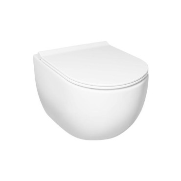 HushLab Calm Wc wiszący 55x35 kolor biały - 766711_O1