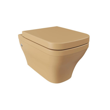Hushlab Colori d' Italia Miska WC wisząca w zestawie z deską wolnoopadającą 54x34 kaszmir mat - 858930_O1