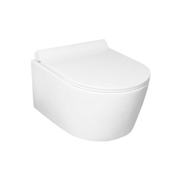 HushLab Level Perfect miska WC wisząca bezrantowa z deską wolnoopadającą (zestaw) - 739508_O1